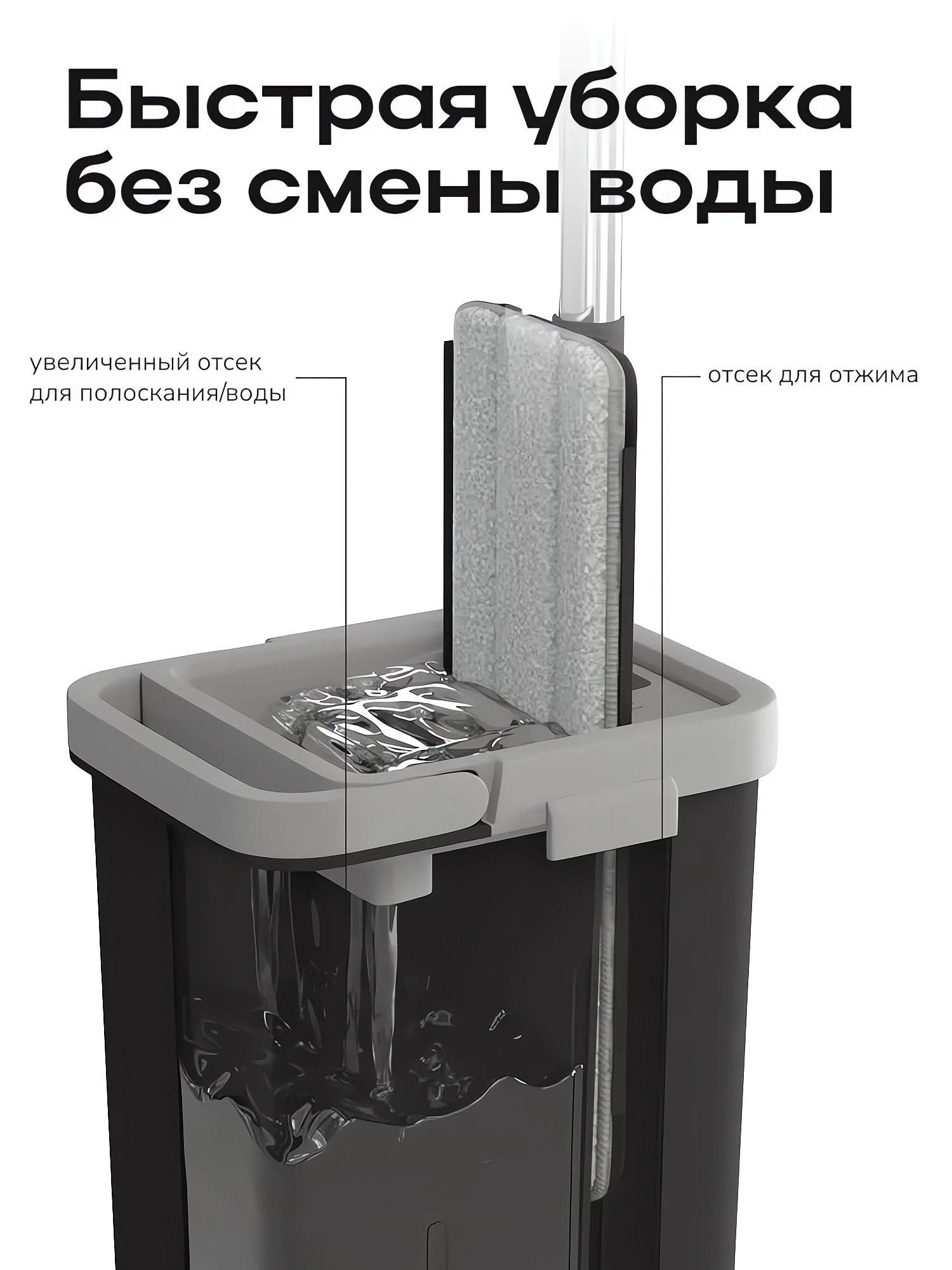 Моющая швабра с отжимом купить